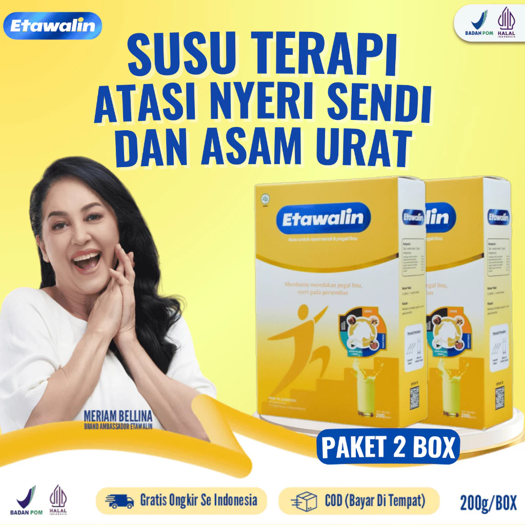 

[ 2 BOX ] Etawalin | Susu Kambing Etawa Original Solusi Atasi Pegal Linu Kebas Kesemutan Terlaris