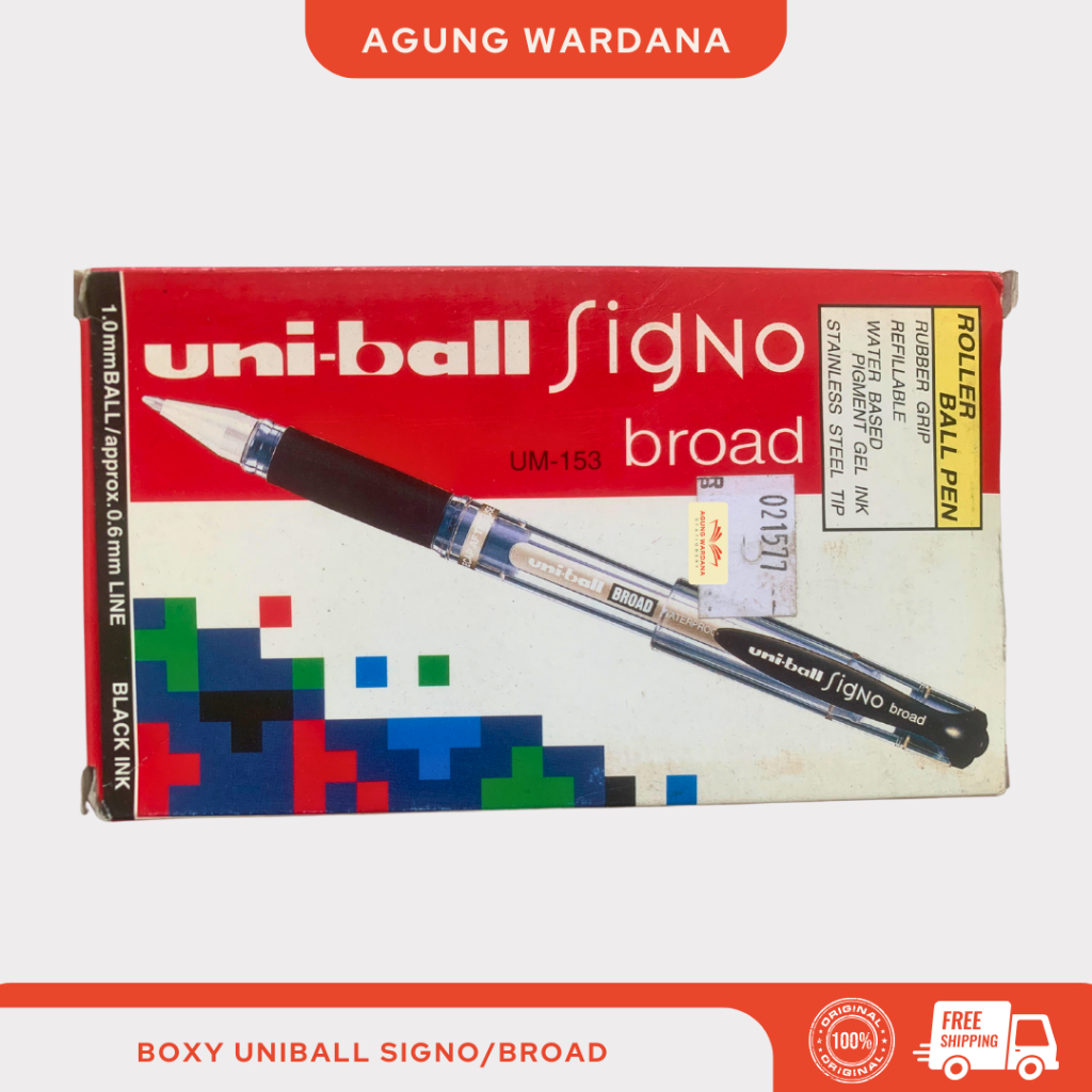 

BOLPOIN WATERPROOF BOXY UNI-BALL SIGNO BROAD UM-153 1 PACK