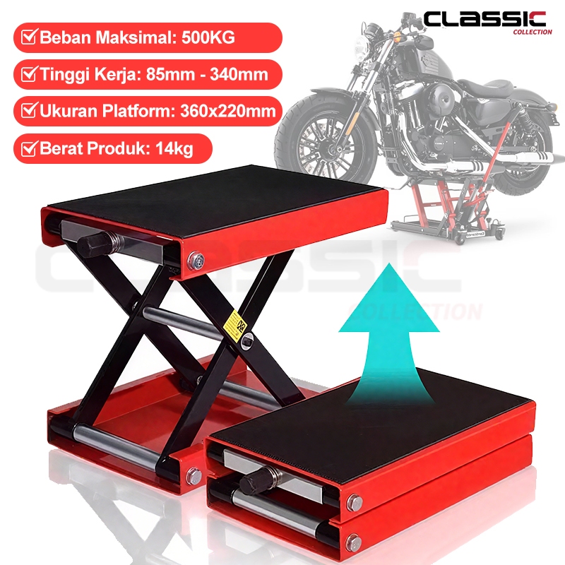 Dongkrak Jack Stand Motor Trail 500 Kg/Jack Hoist Stand Repair Motorcycle/Jackstand Paddock Motocros
