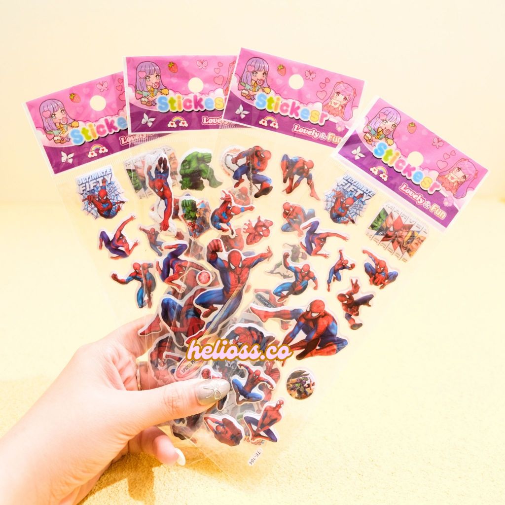 

STIKER TIMBUL SPIDERMAN STIKER 3D STIKER LUCU MURAH STICKER PREMIUM MODEL SUPERHERO SPIDERMAN LUCU HELIOSS.CO