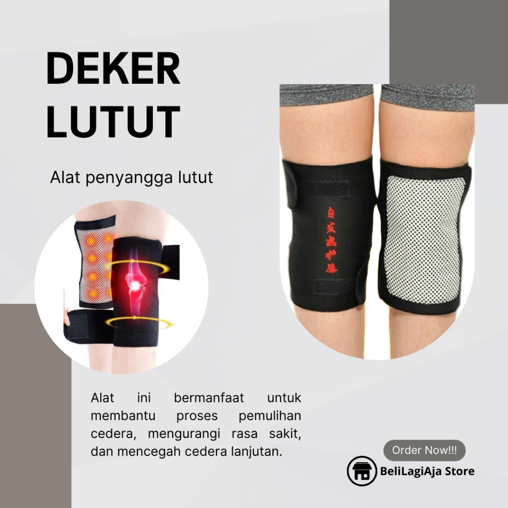 Deker Lutut Magnetik Untuk Kesehatan 1 Pasang - 1 pcs