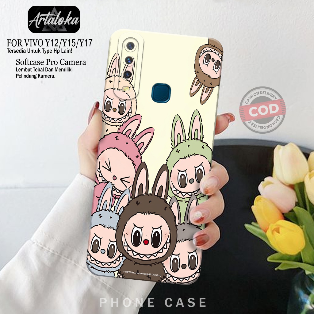 Softcase Hp Vivo Y12/Y15/Y17 Fashion Case Kartun Case Vivo Y12/Y15/Y17 Silikon TPU Pro Camera Casing