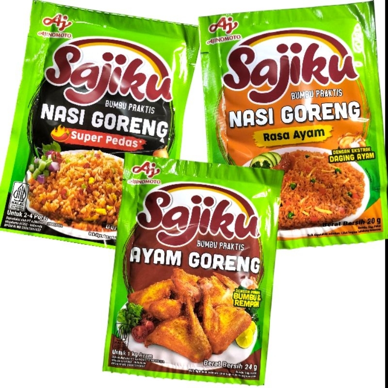 

Sajiku Isi 10 Sachet Bumbu Praktis Nasi goreng/Ayam