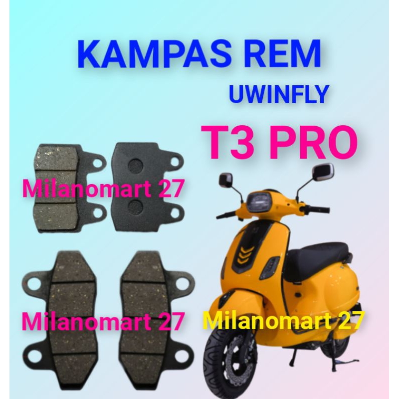 kampas rem uwinfly t3 pro kampas rem sepeda listrik uwinfly t3 pro