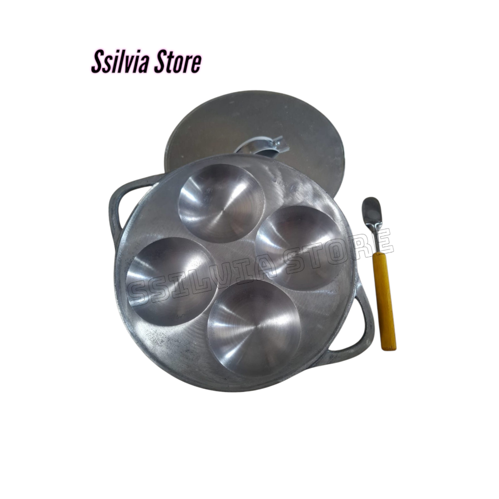 Cetakan Kue Serabi Apem Selong Kaki Kecil Isi 4