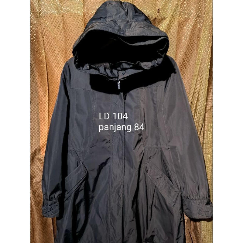 coat bulu kelinci fur rabbit coat long coat hoodie coklat long coat winter bulu kelinci long coat mu