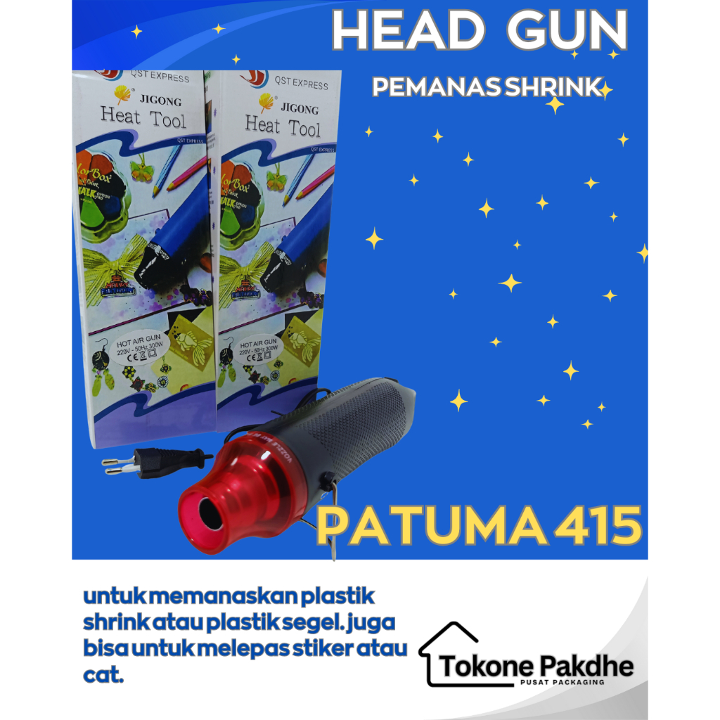 

Head Gun Mini Untuk Plastik Shrink Segel Hot Gun Buat Melepas Stiker