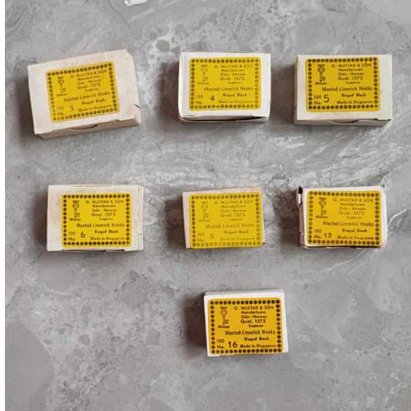 Kail Pancing / Mata Pancing  Merk Kunci Mustad qual 1575 - 1 kotak - 100 pcs