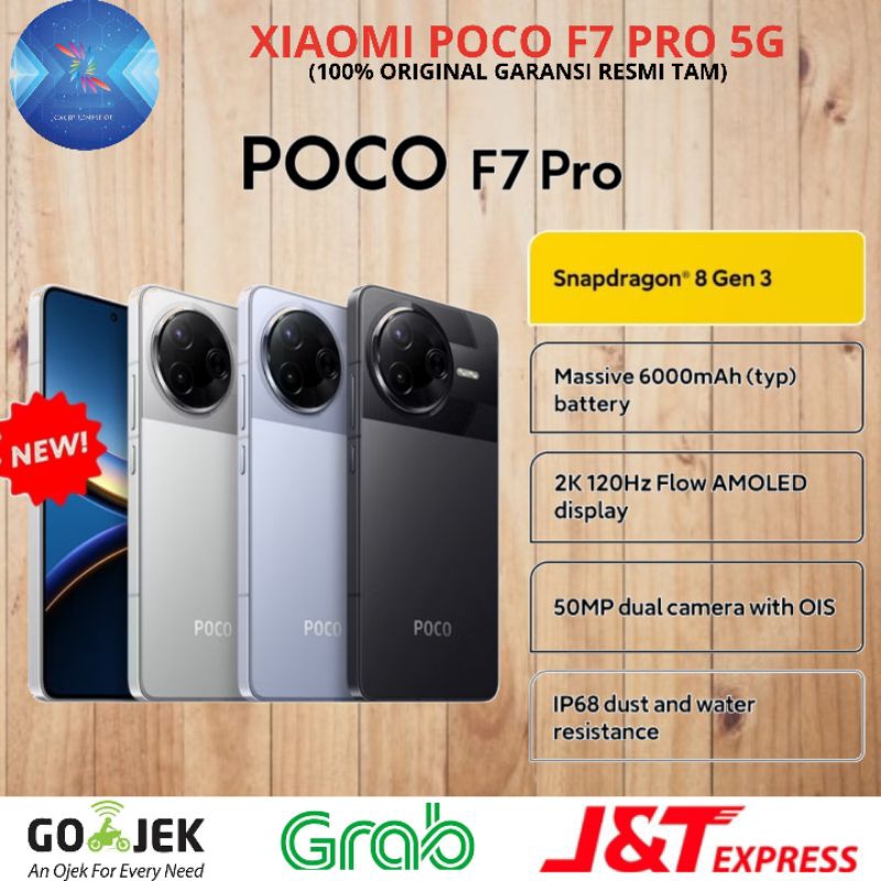 XIAOMI POCO F7 PRO 5G RAM 12GB MEMORY 512GB 12/512GB GARANSI RESMI XIAOMI INDONESIA - NEW ORIGINAL