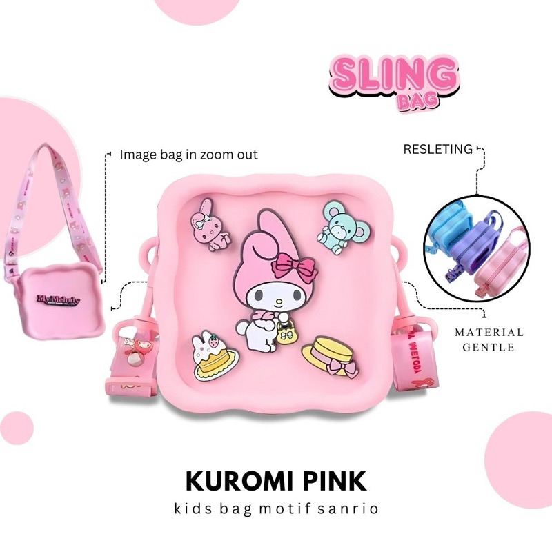 Tas Selempang Anak Perempuan/Tas Selempang Anak Silikon/Tas Anak Karakter