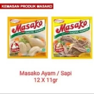 

Masako sapi 1renceng isi 12bks/Masako ayam