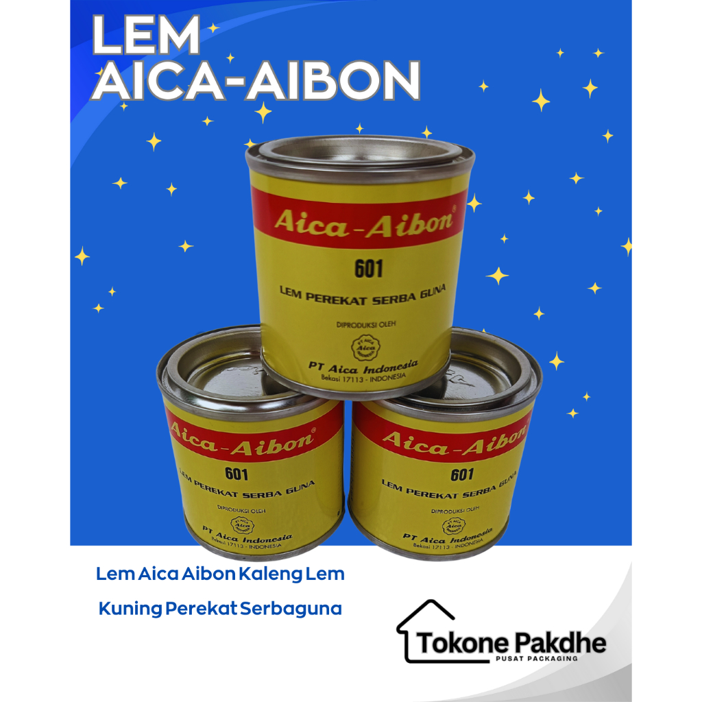 

Lem Aica Aibon Kemasan 70gr Lem Perekat Kayu HPL Logam Lem Serbaguna / Lem Aibon
