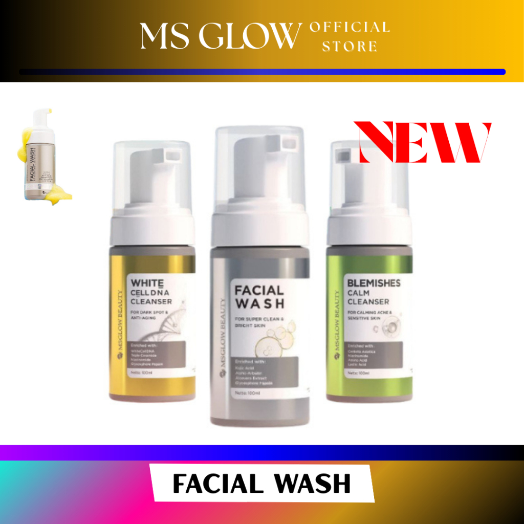 MS GLOW FACIAL WASH / FACIAL WASH MS GLOW