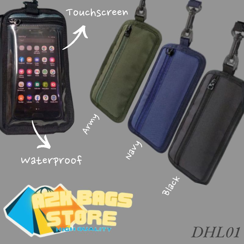 Tas Gantung Leher//Tas Hp dan Uang//Tas Slempang Korean Style// Tas Hp Waterproof dan touchscreen