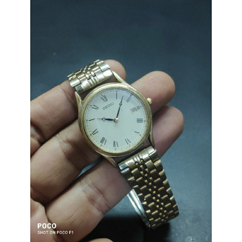 SEIKO VINTAGE QUARTZ REF. 7N39-8020 INDEX ROMAWI Circa 1997