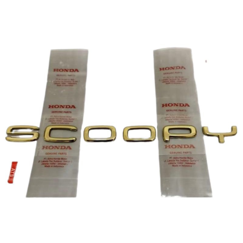 sticker stiker emblem honda scoopy 2021 2022 GOLD Original