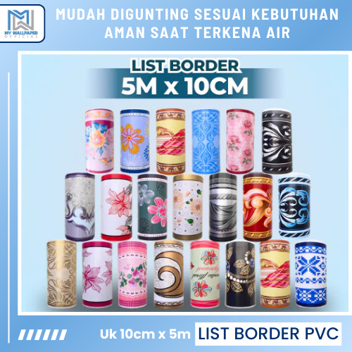 Wallpaper List Border Tembok List Border Wallpaper Dinding Sticker List Dinding List Border PVC