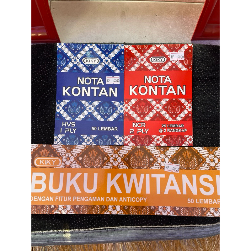 

NOTA KONTAN 1 PLY / NOTA KONTAN 2 PLY / BUKU KWITANSI KIKY