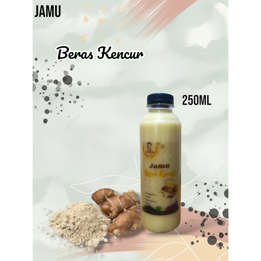 

Jamu Beras Kencur 250 ml (tanpa pemanis buatan dan tanpa pengawet)