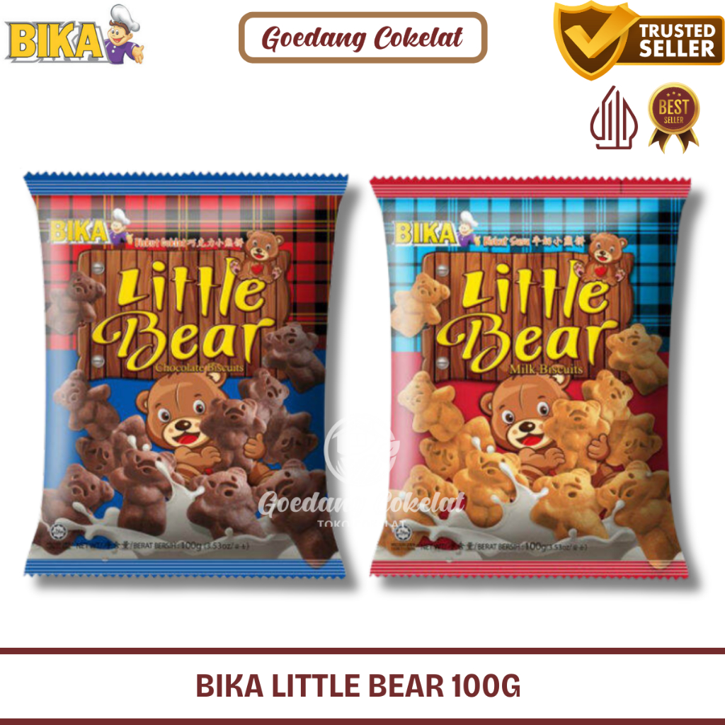 

Bika Little Bear 100g Biscuit Coklat Bentuk Panda Bika Little Bear Milk Biscuit