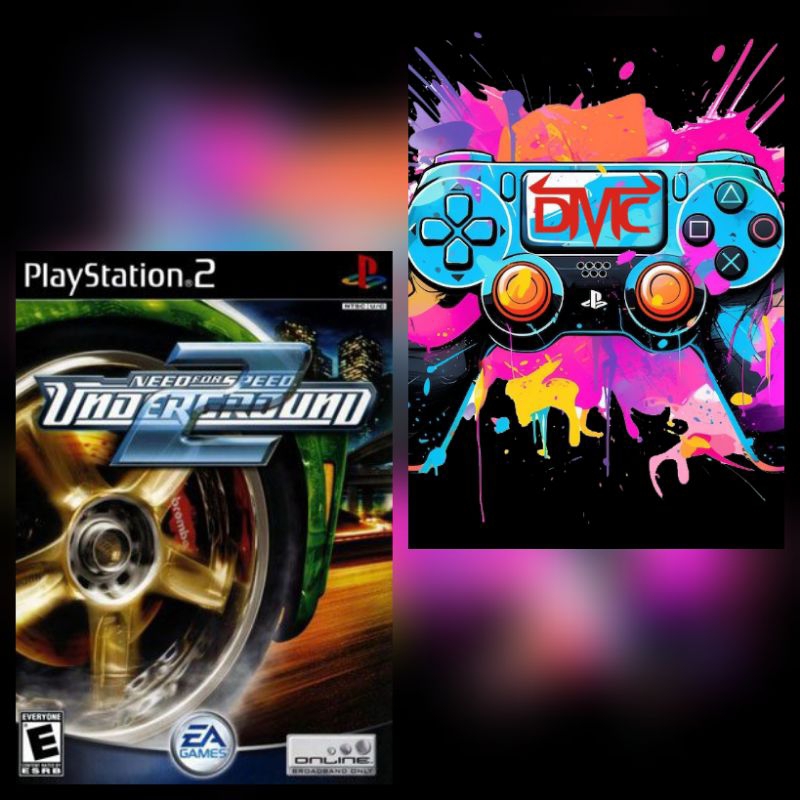 KASET PS2 FAT DAN SLIM BURNING NEED FOR SPEED UNDERGROUND 2 PS 2 KASET TULIS SPIDOL.