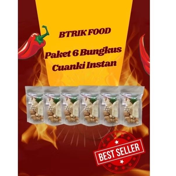 

Paket 6 Bungkus Cuanki Instan BTRIX FOOD cod