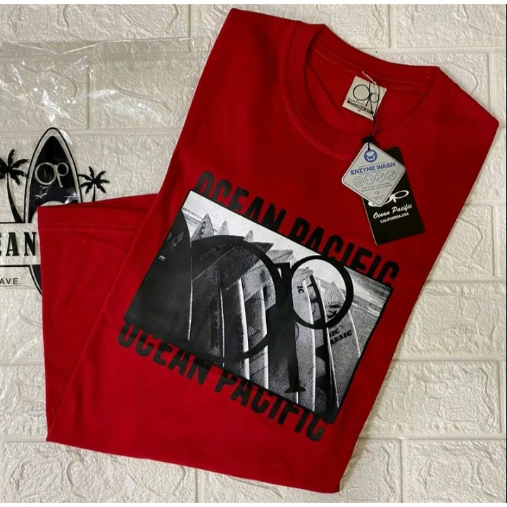 Baju Kaos Pria OP/ OCEAN PACIFIC Baju Kaos Branded Kaos Distro Pria