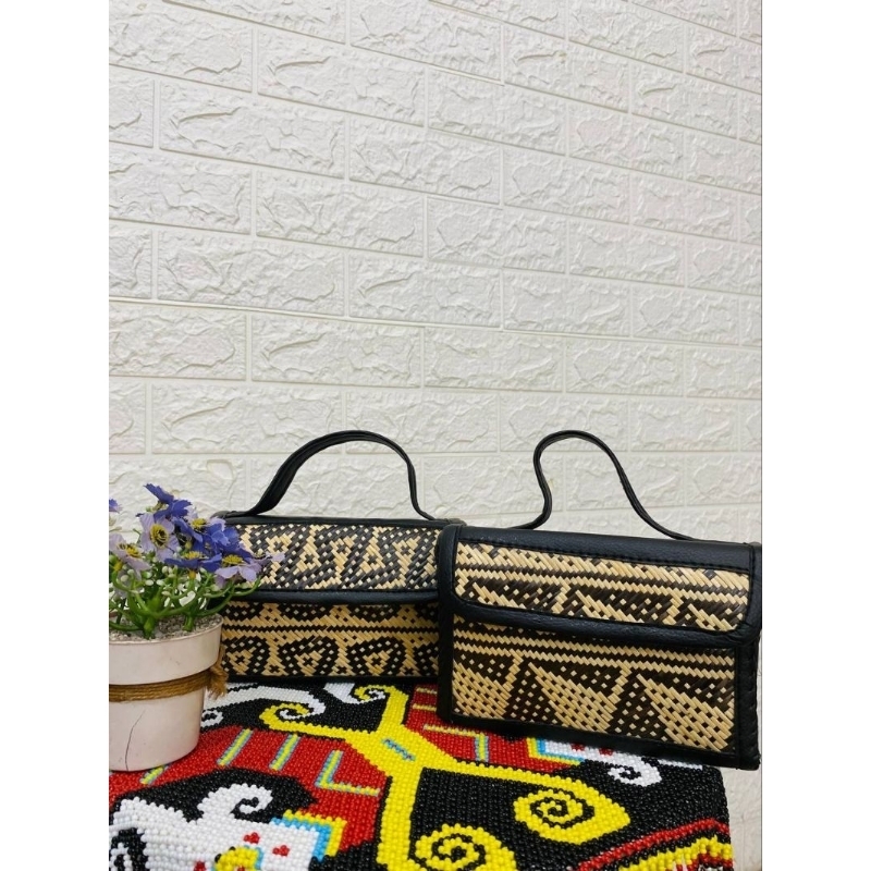TAS ROTAN KULIT KHAS DAYAK - HANDMADE KHAS DAYAK- AKSESORIES TAS ANYAM DAYAK