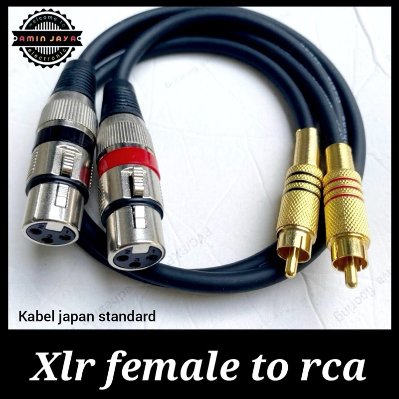 Kabel rca to xlr female / kabel xlr female to rca / kabel mixer ke speaker