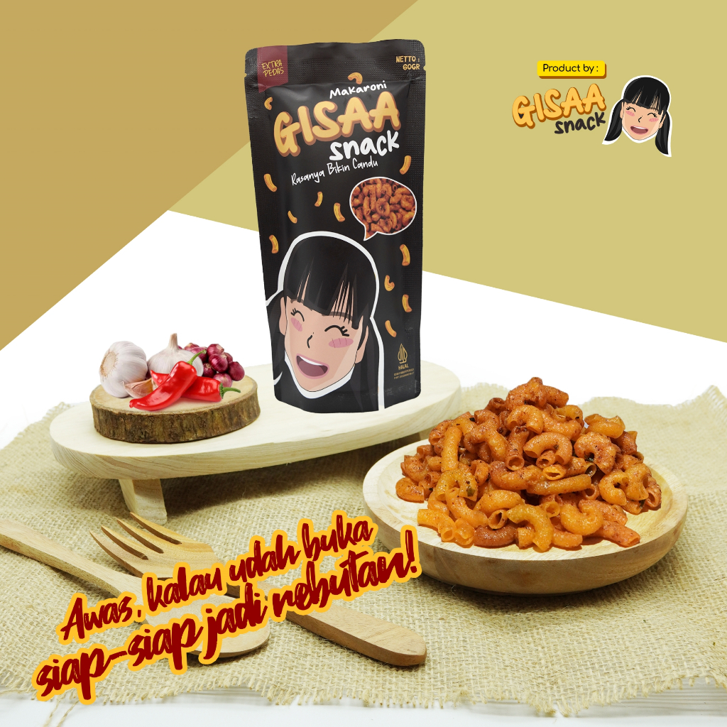 

Makaroni Extra Pedas - GISAA SNACK
