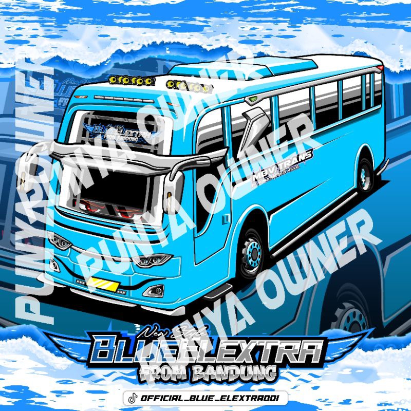 

sticker original blue elextra asli dari owner nyaa