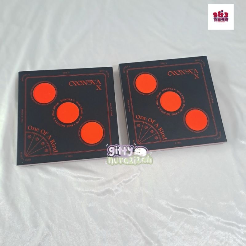 MONSTA X  ALBUM ONLY ONE OF A KIND OOAK VERSI 3 UNSEALED FULLSET + BENEFIT WEB POB MMT 1 Shownu, Kih