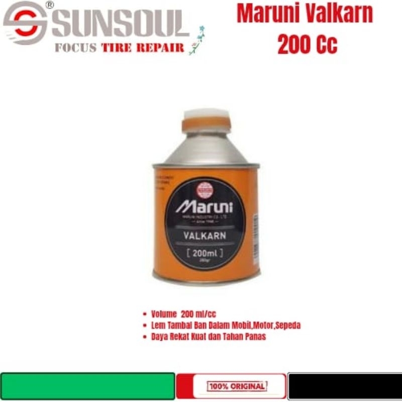 Maruni Valkarn 200ml- Lem Tambal Ban Tiptop Ban dalam