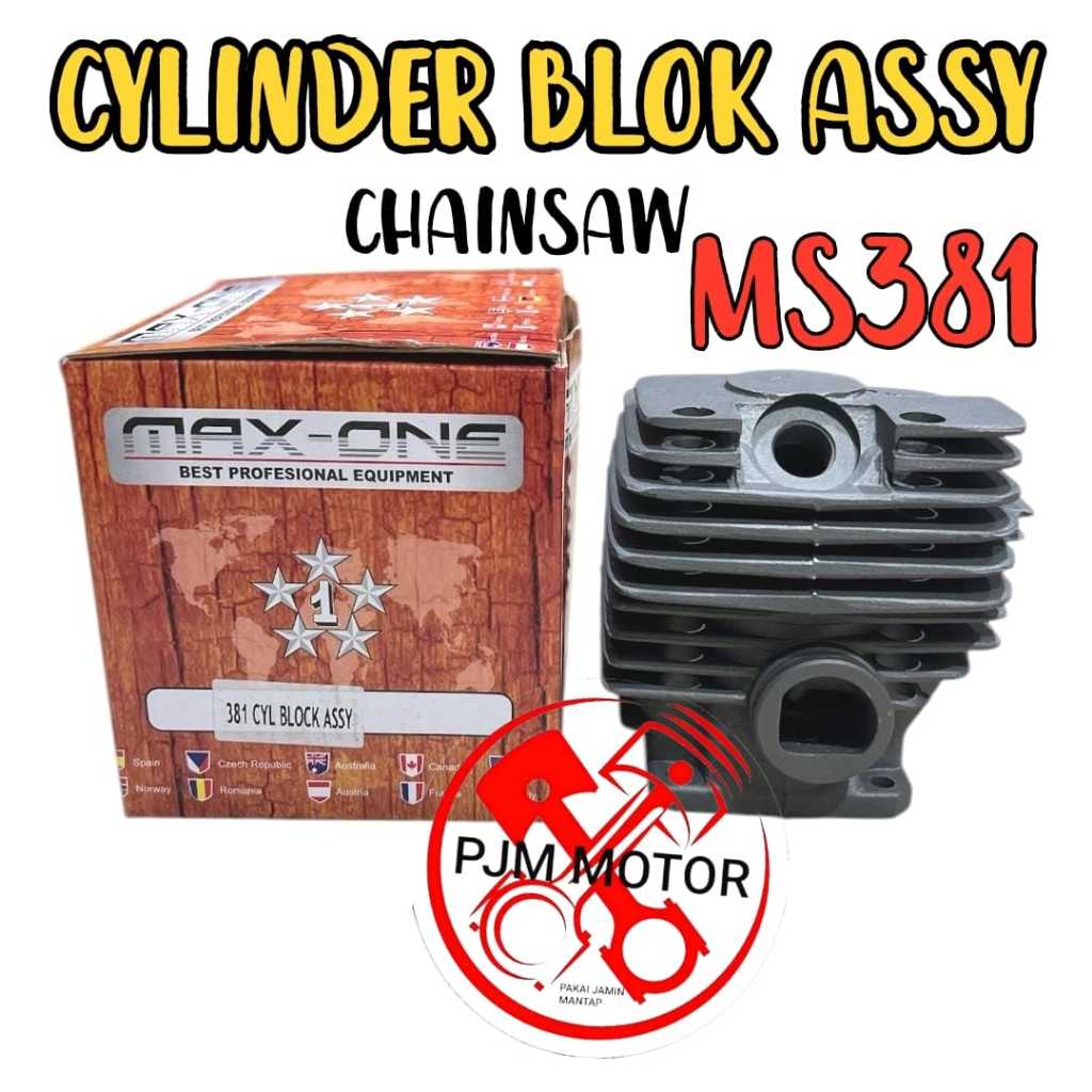 MS381 CYLINDER BLOCK ASSY BORING BLOK KOMPLIT MESIN CHAIN SAW SENSO SINSO MINI FOR STHIL STIHL MS 38