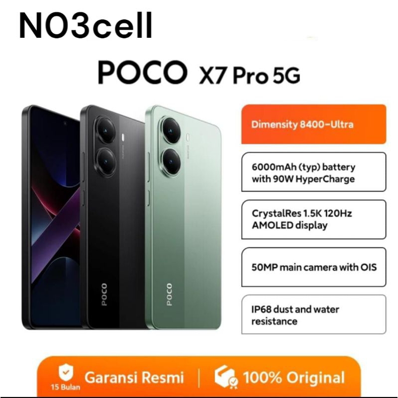 Poco X7 Pro 5G 6000mAh 90W Hyper Charge | Dimensity 8400 -Ultra