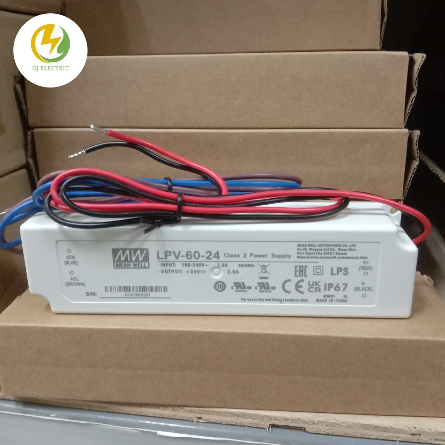 Mean Well LPV-60-24 LED Mean Well Driver Power Supply