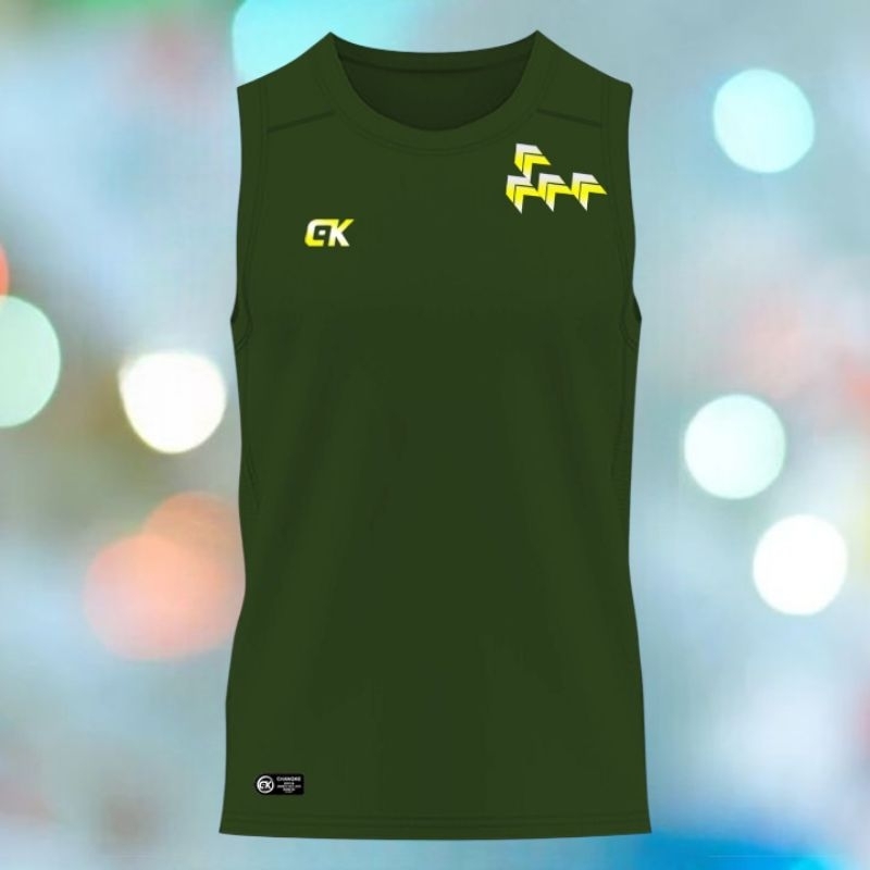 Kaos Singlet Pria Gym fitnes Baju Manset Olahraga Pria Tanpa Lengan Dryfit Singlet Voli Singlet Badm