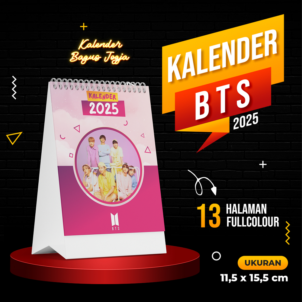

KALENDER MEJA 2025 : KALENDER BTS / KALENDER A6 / KALENDER K-POP / KALENDER AESTHETIC
