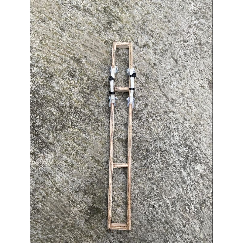 sasis + per daun miniatur plastik