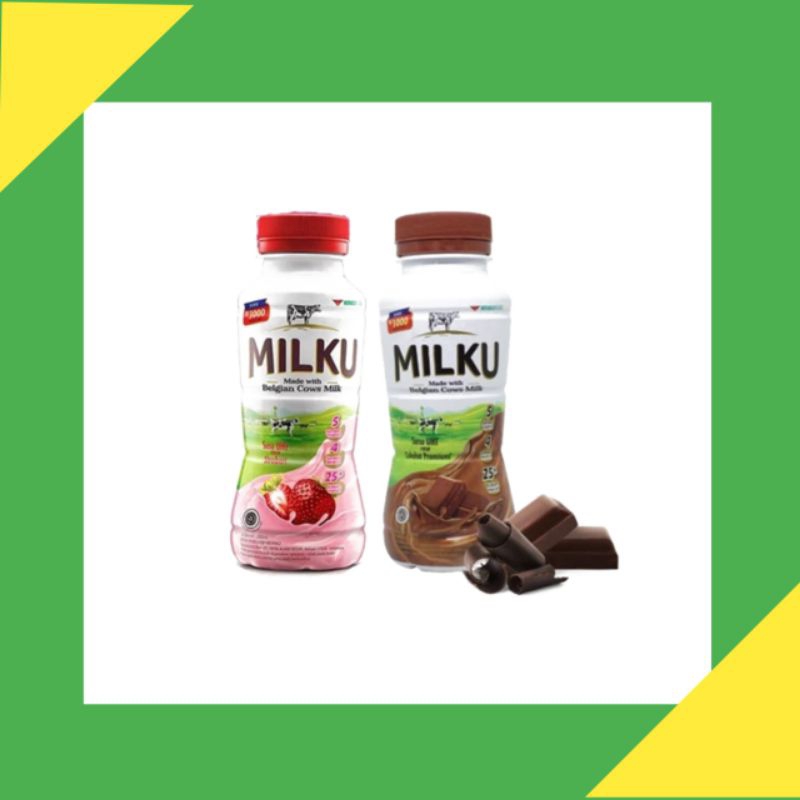 

Milku Susu 200ml - Strawberi dan Coklat