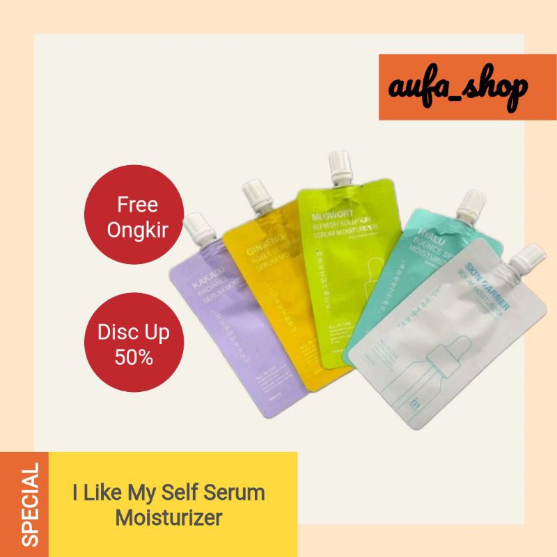 Promo Krim I Like My Self Moisturizer Sekaligus Serum 8Gr