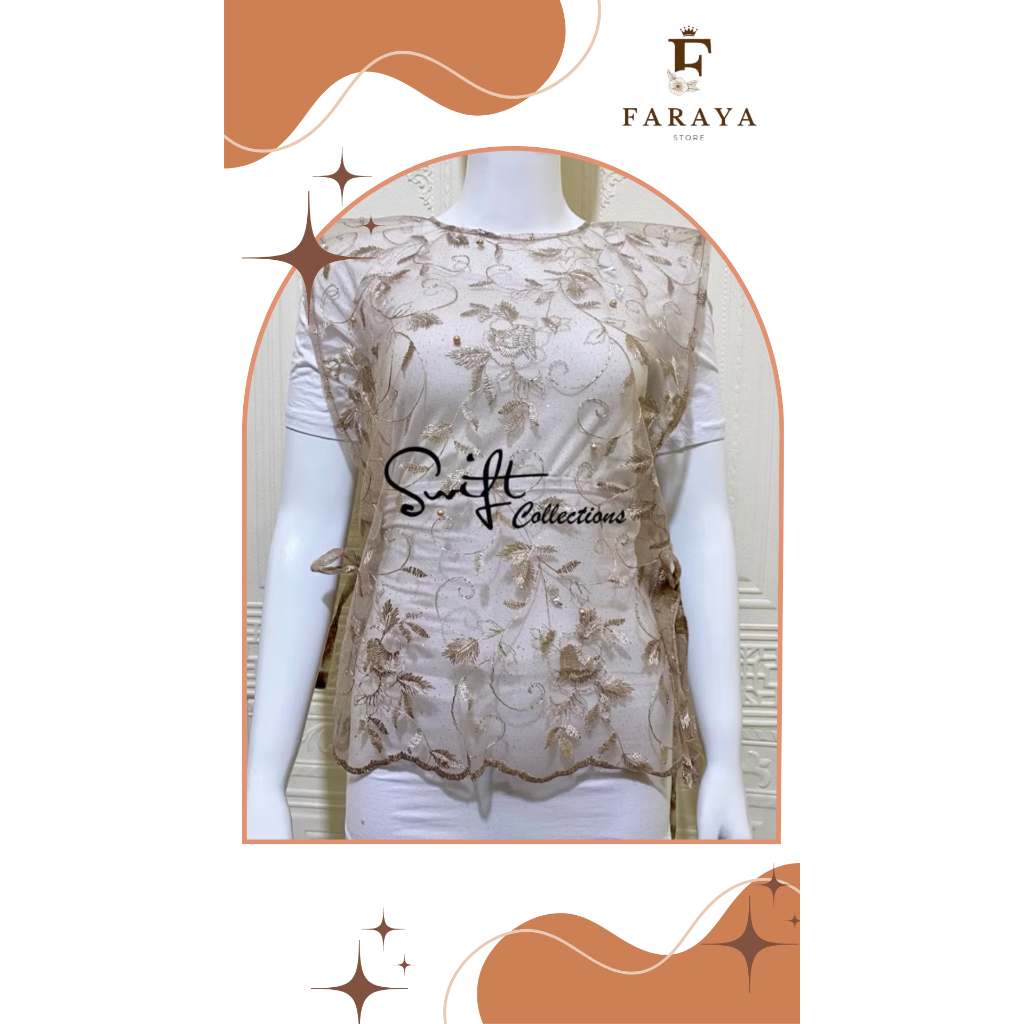 VEST TILLE TALI PREMIUM / VEST TULLE TALI/ LACE ROMPI Tille WANITA / OUTER ROMPI TERLARIS