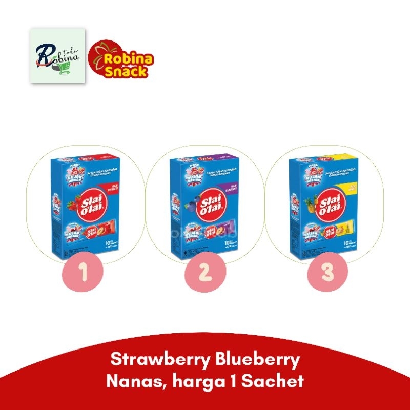

Slai Olai Biskuit Rasa Strawberry Blueberry Nanas 1 Sachet