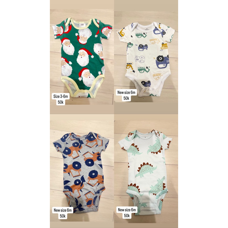 NEW & PRELOVED LIKE NEW Baju Bayi Newborn, Bedong Instant, Popok Kain, Sleepsuit, Jumper, Carters Li