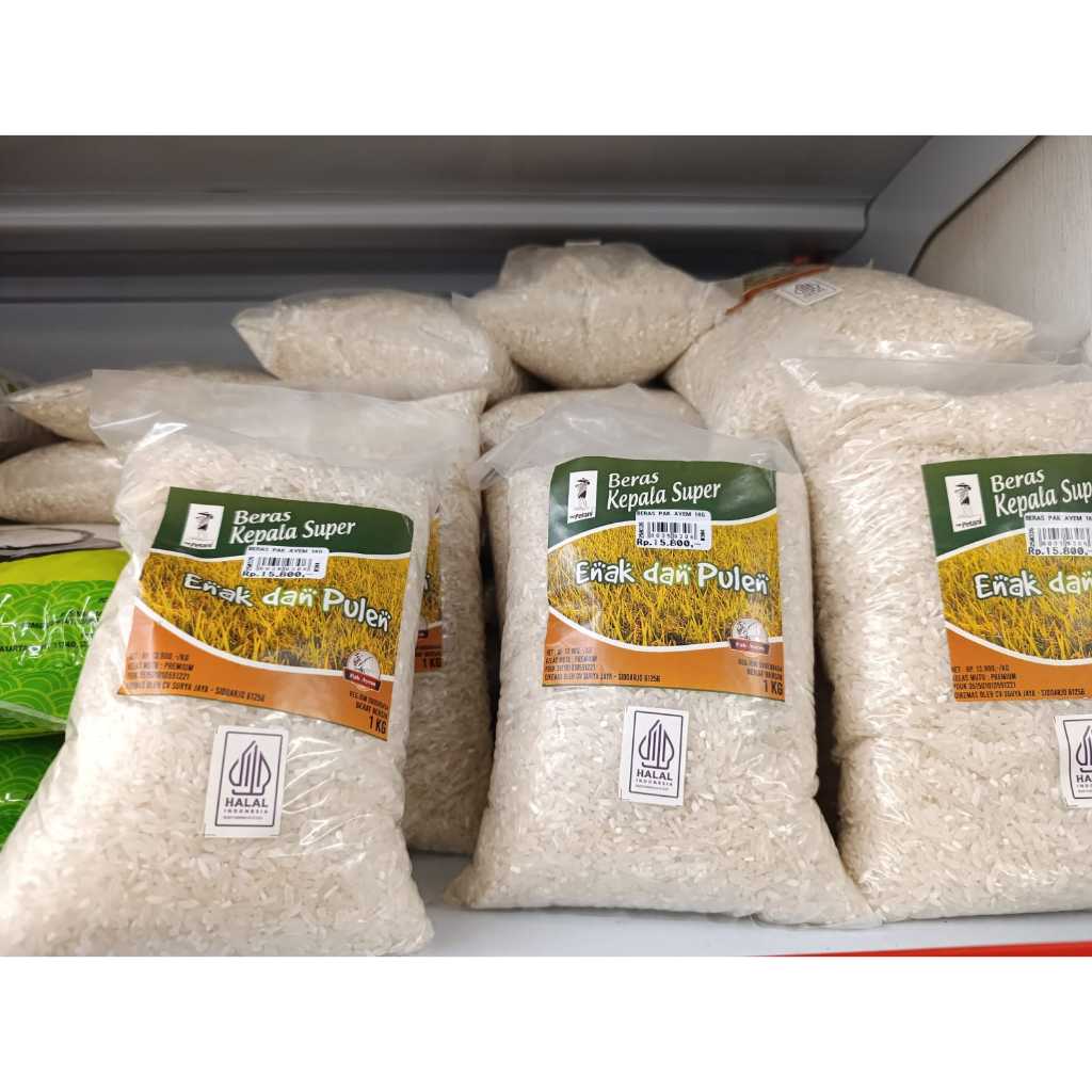 

Beras Kepala Super Cap Pak Ayem 1Kg