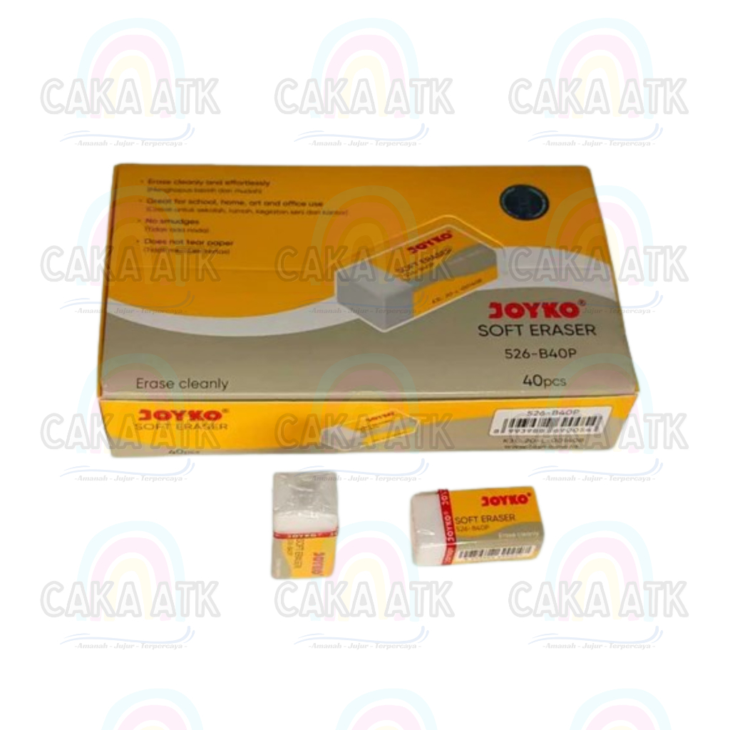 

[ Ecer ] Penghapus JOYKO B40 PUTIH / Stip Joyko Kecil B40 Putih Original Asli / Joyko Mini Eraser