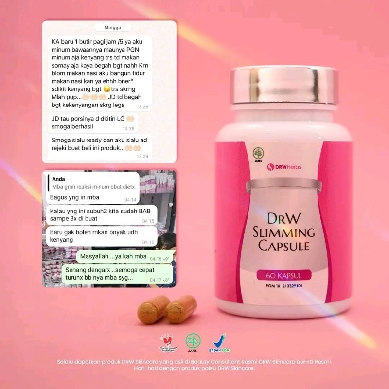 Kapsul diet drw skincare