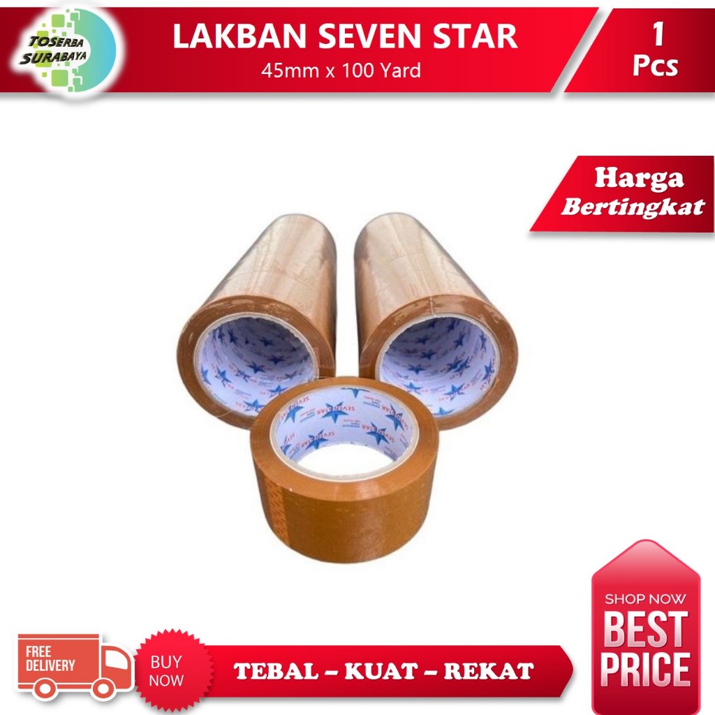 

LAKBAN COKLAT 45mm x 100yard MAX - Tebal & Kuat (Isolasi Besar/Isolasi Jumbo)