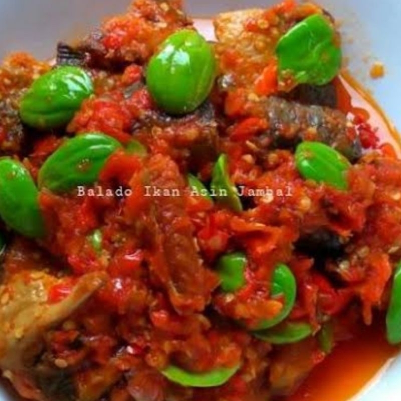 

balado ikan jambal pete