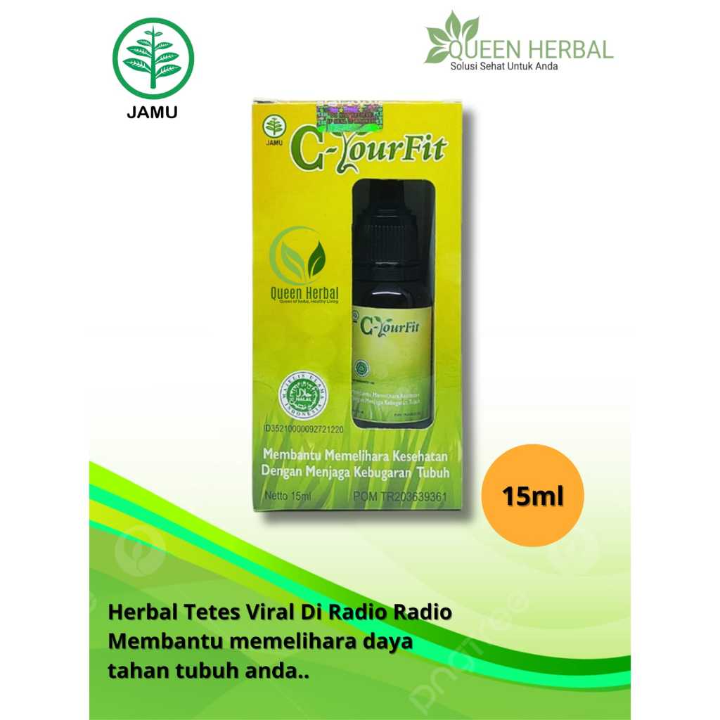 

C-YOURFIT JAMU HERBAL / JAMU OBAT TETES 100% ASLI ISI 15ML KALAU GAK ASLI UANG KEMBALI